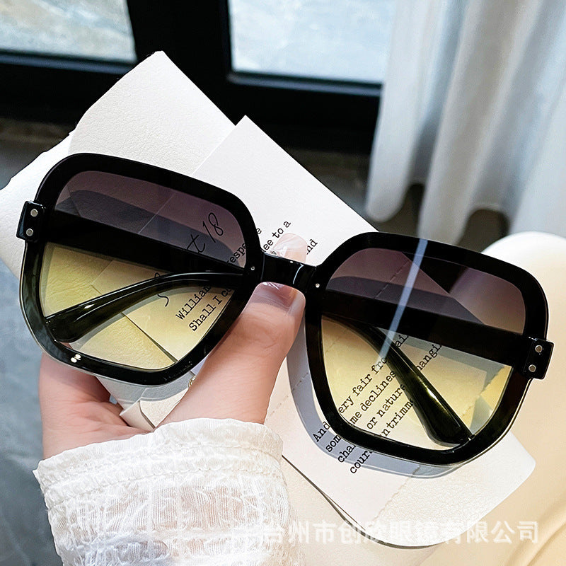 Wholesale Rice Nail Large Frame PC Sunglasses